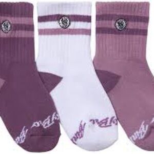 Binky Bro Purple and White Socks Set ages 1-3
